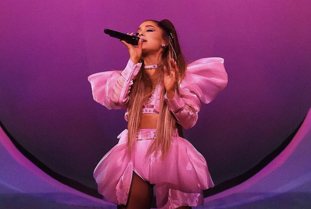 Ariana Grande Singing on stage