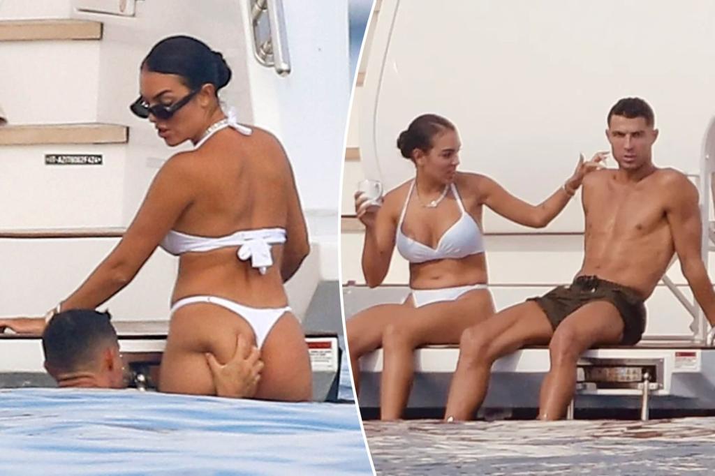 Christiano Ronaldo with Georgina Rodriguez enjoying vacation