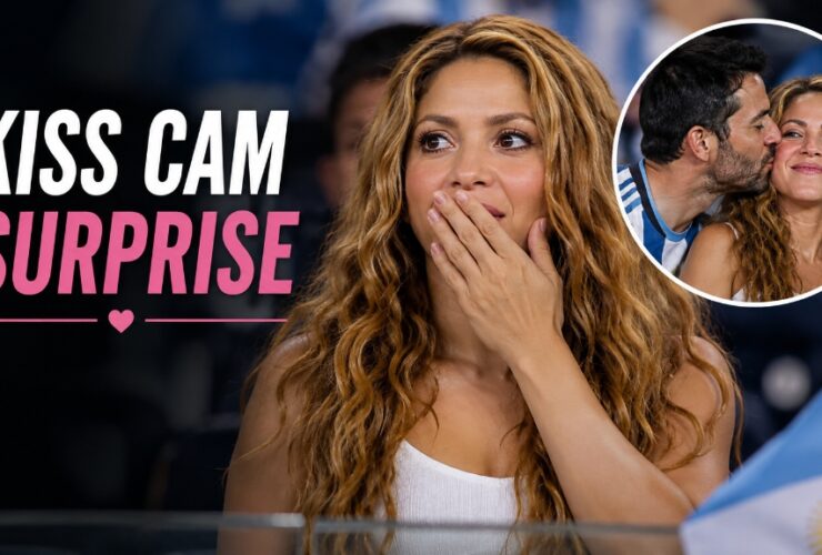 Shakira Kiss Cam Surprise at Argentina match