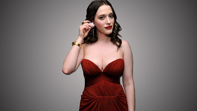 Kat Dennings 2026: From Sitcom Star to Hollywood Powerhouse 18 Kat Dennings in a striking red dress showing her signature brunette look at a formal Hollywood event