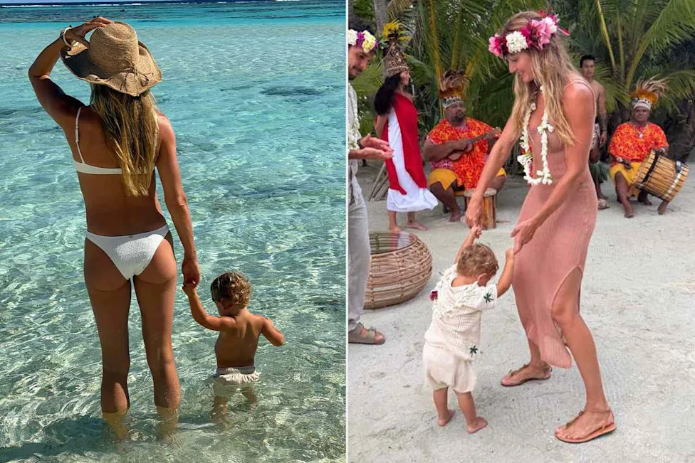 Gisele Bundchen Son Steals the Spotlight in Rare Tahiti Vacation Photos 14 gisele bundchen son inline 2