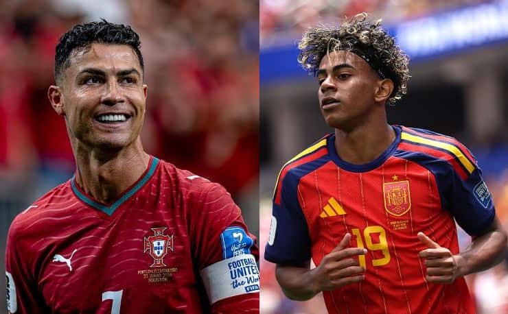 Portugal vs Spain 2026: Spain Ends Ronaldo's World Cup Dream 17 Portugal vs Spain 2026 football knockout match action