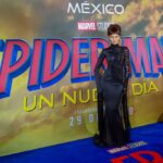 zendaya black dress spiderman feat