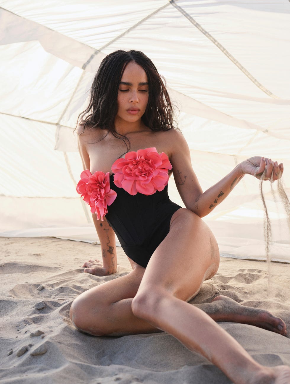 Zoë Kravitz Bezel Diamond Ring Has Everyone Talking 16 zoe kravitz ring inline 5