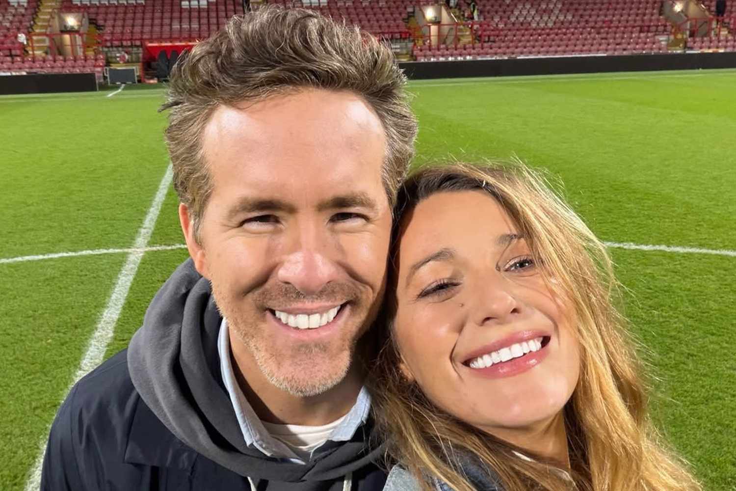 Ryan Reynolds and Blake Lively at a public event together