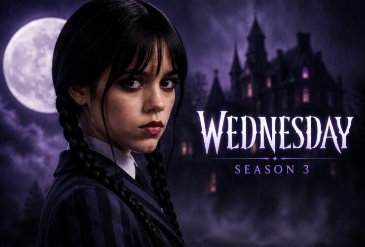 Jenna Ortega as Wednesday Addams in Wednesday Season 3 Netflix 2026